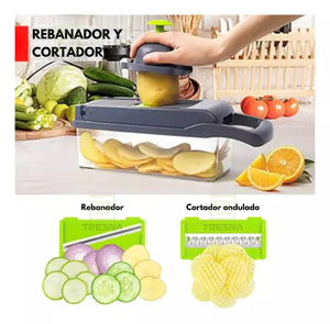 ⭐Rallador Cortador  De Frutas y Verduras 14 piezas 🥕